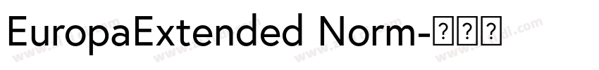 EuropaExtended Norm字体转换